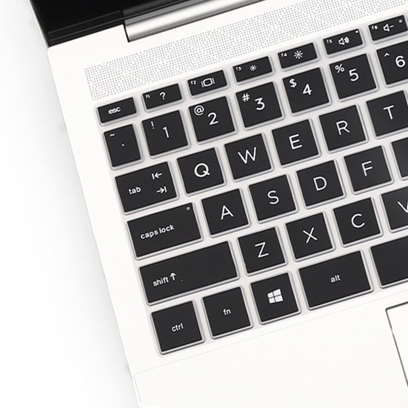 Oaky غطاء لوحة مفاتيح متوافق مع HP Pavilion x360 14 و HP Laptop 14 14t 14m-dw/dy...سلسلة و HP 14-dv/dw/ek ...سلسلة واقي لوحة مفاتيح لابتوبات HP - سيليكون أسود - Image 3