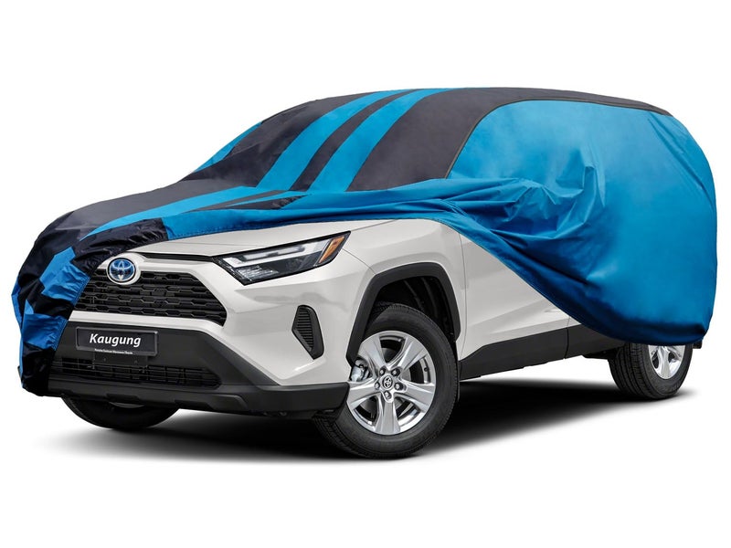 Kaugung Car Cover Waterproof Custom Fit Toyota RAV420052025 Full Exterior Cover for Automobiles Lightweight Resistant Outdoor Sun UV Rain Dust Snow Wind Protection