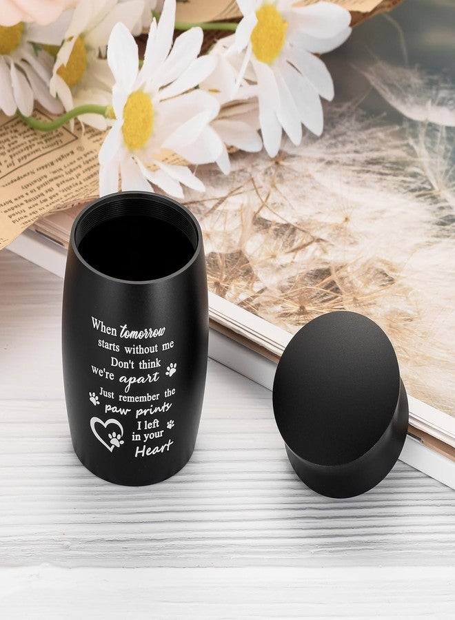 abooxiu Mini Urn for Pet Ashes 3 Inches Small Urns for Dog Ashes Memorial Ashes Keepsake Urn for Ashes Aluminum Mini Urn for Ashes Cremation Urns for Dog Ashes Holder - Image 3