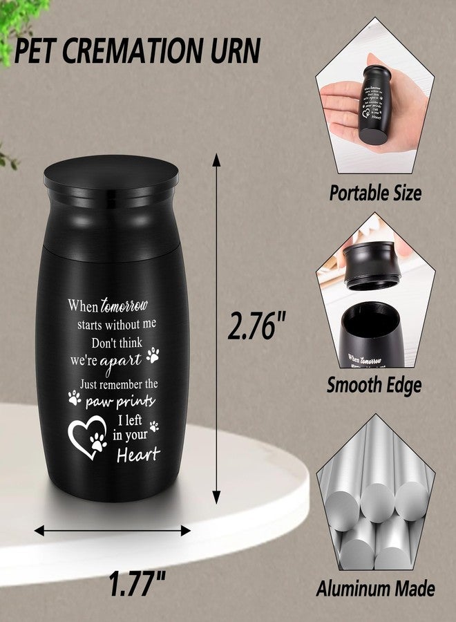 abooxiu Mini Urn for Pet Ashes 3 Inches Small Urns for Dog Ashes Memorial Ashes Keepsake Urn for Ashes Aluminum Mini Urn for Ashes Cremation Urns for Dog Ashes Holder - Image 2