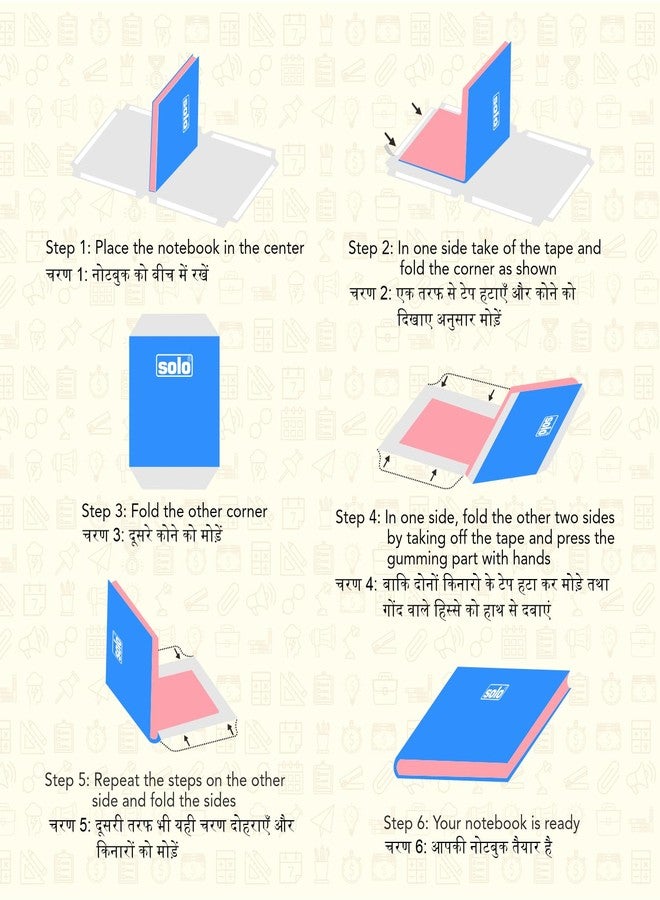 SOLO Self-Adhesive Book Cover Sheets | Ultra Clear Protective Cover | Strong Adhesive Tape | Easy Peel & Stick | Pack of 20 | Crystal Clear Protection for Books (Transparent, 21 x 29.6 cm) - Image 3