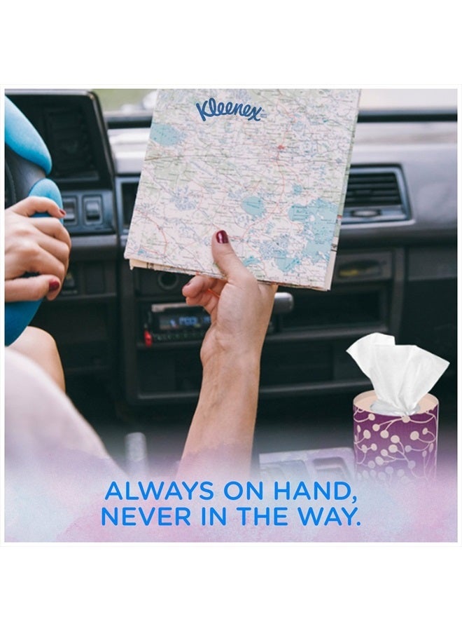 Kleenex مناديل الوجه Perfect Fit، مناديل السيارة، 50 منديلًا في العلبة، 4 عبوات - Image 3