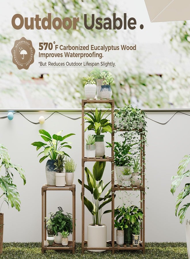 Bamworld Plant Stand Indoor Corner Plant Shelf Wood Plant Holder for Multiple Plants Tall Flower Stands Combo Plant Table Rack Garden Patio Lawn Window 03H - Image 4