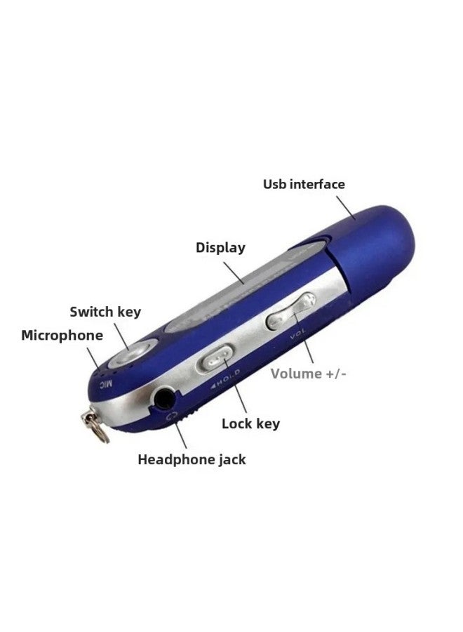 USB In-line Dry Battery With Screen MP34GB/8GB Built-in Memory MP3 Big Chaohua With Lyrics Display Wholesale-Body Color:Red-Memory Capacity:4gb (bare Metal) - Image 5