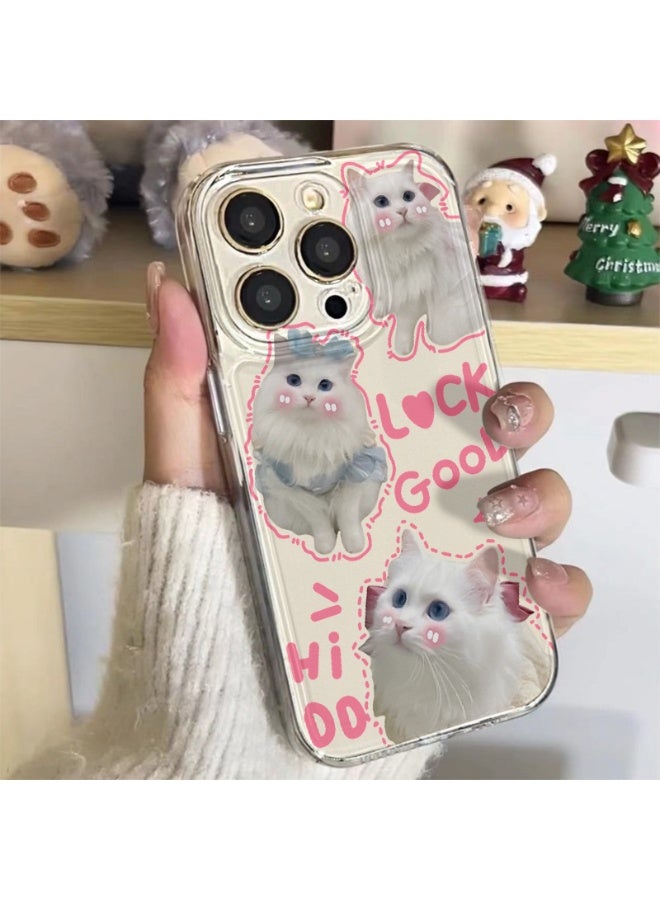 NIBEMINENT Three Adorable Kittens Protective TPU Case Cover For iPhone 14 Pro, Clear - Image 2