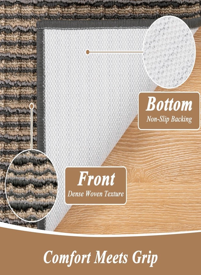 Ileading Door Mat 32"x47" Non-Slip Washable, Super Absorbent Stain Resistant Friendly Muddy Paws Welcome Mat, Entryway Mat for Front Door Mudroom Garage, Coffee - Image 4