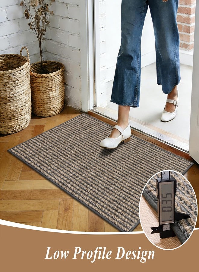 Ileading Door Mat 32"x47" Non-Slip Washable, Super Absorbent Stain Resistant Friendly Muddy Paws Welcome Mat, Entryway Mat for Front Door Mudroom Garage, Coffee - Image 5