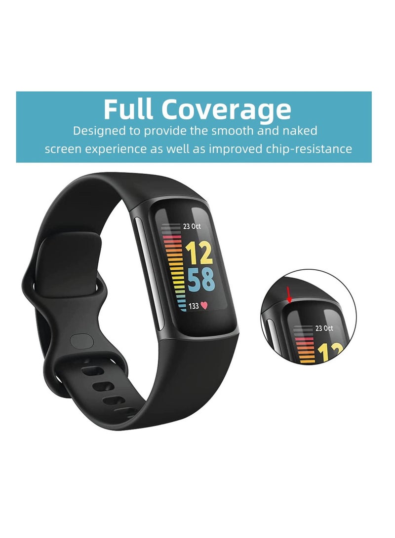 Screen Protector Compatible with Fitbit Charge 5 3D Full Coverage Screen Protector Cover Film Accessories Anti Scratch  - Image 4