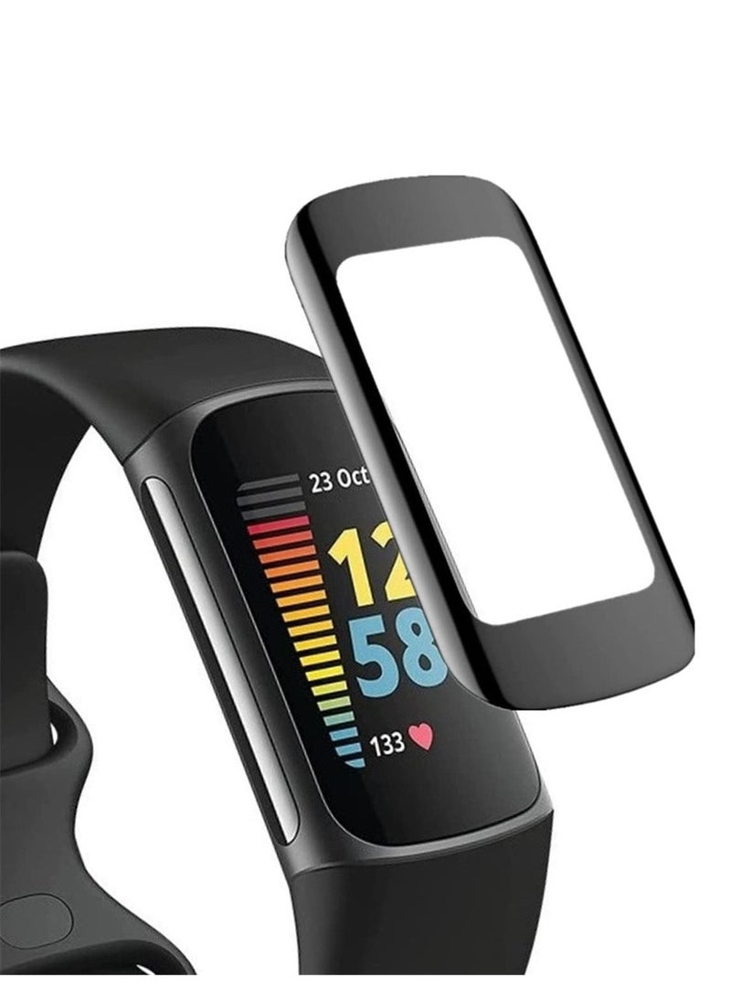 Screen Protector Compatible with Fitbit Charge 5 3D Full Coverage Screen Protector Cover Film Accessories Anti Scratch  - Image 1