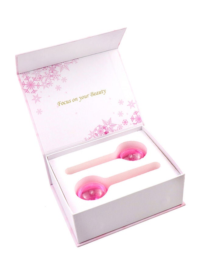 إسكدنيا مجموعة أدوات لتدليك الوجه على شكل كرة ثلج مكونة من قطعتين - Image 5