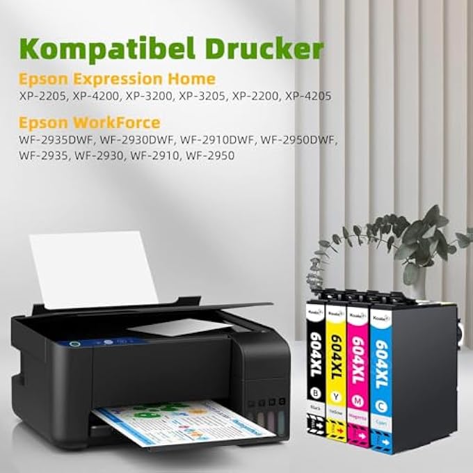604XL (20-PACK) CARTUCHOS DE TINTA COMPATIBLES PARA 604 XL 604XL PARA EXPRESSION HOME XP-2200 XP-2205 XP-3200 XP-4200 XP-4205 WORKFORCE WF-2910DWF WF-2950DWF WF-2930DWF - Image 3