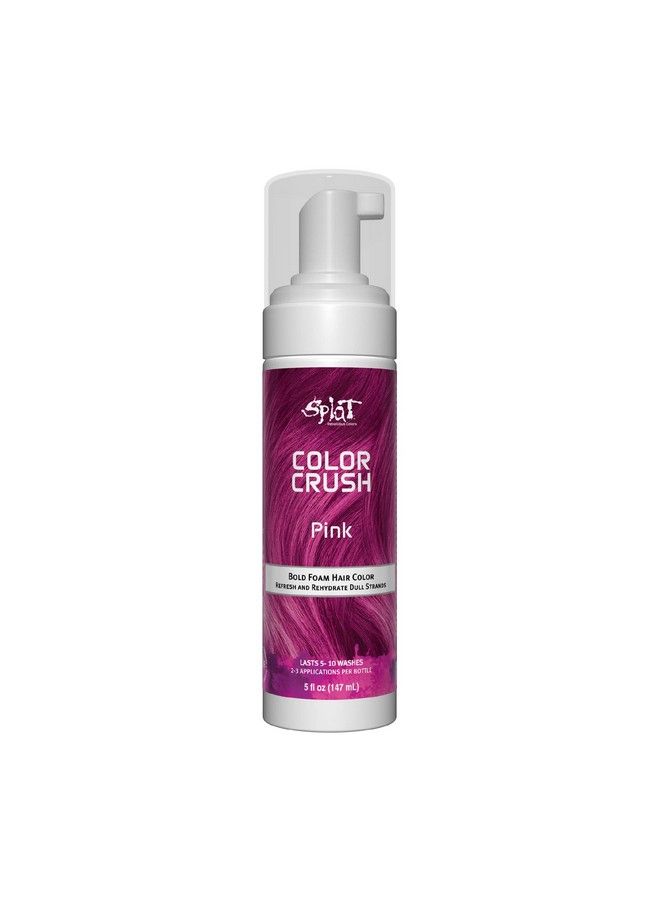 SPLAT Color Crush Bold Hair Foam Hair Color Lasts 510 Washes Multiple Applications Per Bottle (Pink) - Image 1