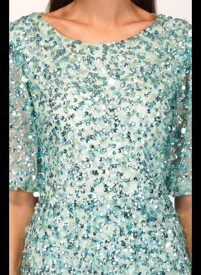 MISSTRANGE Hannah Multi Sequins Dress - Image 5