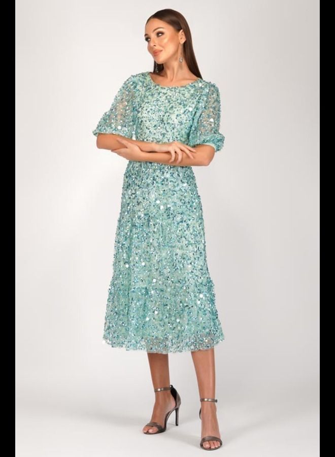 MISSTRANGE Hannah Multi Sequins Dress - Image 3