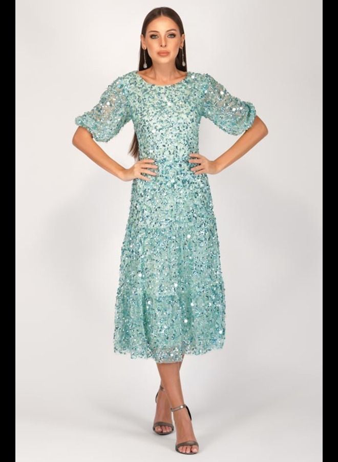 MISSTRANGE Hannah Multi Sequins Dress - Image 2