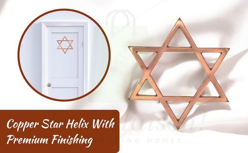 TREE MAISON CORONATING HOMES Vastu Copper Star Helix | Size- 4 Inch | for Main Entrance, Home-Kitchen & Bedroom Remedy for Vastu Dosh Vastu Shastra Remedies | South-East/SSE Direction | Pack of 1 - Image 5