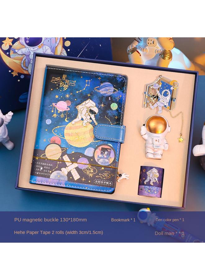 Bluejw 2023 Opening Season Learning Prizes Astronaut Stationery Suit Gift Box Boy's Birthday Gift Hand Account Big Gift Bag - Image 1