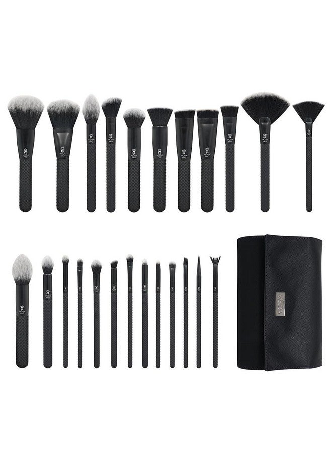 MODA Pro Full Face 25Pc Makeup Brush Set With Travel Pouch - Image 1