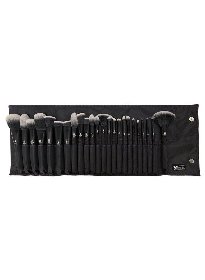 MODA Pro Full Face 25Pc Makeup Brush Set With Travel Pouch - Image 3
