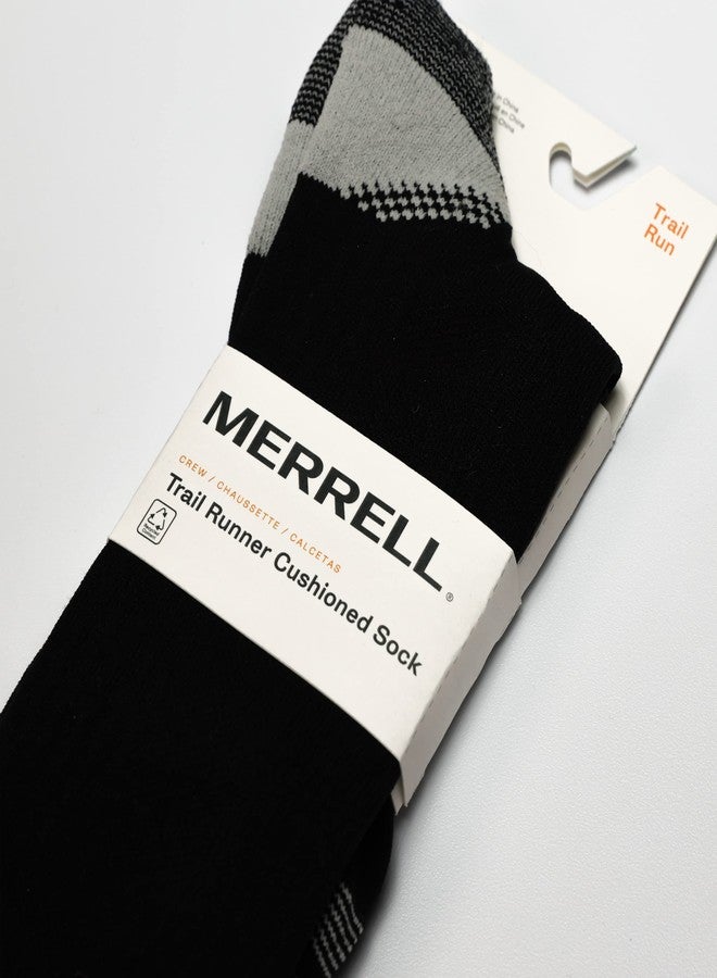 ميريل جوارب ميريل مبطنة للجري على الطرق الوعرة للرجال والنساء - عبوة من زوج واحد - للجنسين، مانعة للانزلاق، ضغط على الكعب وقوس القدم، أسود، صغير-متوسط - Image 5