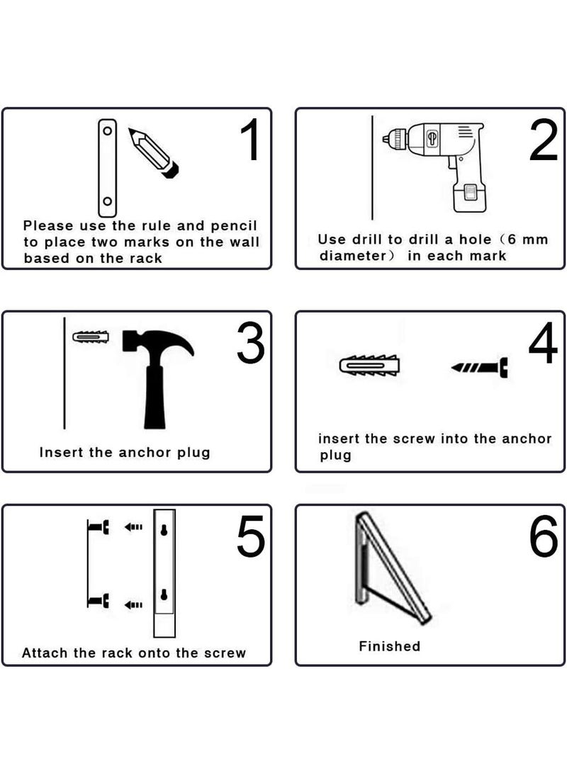 رف تجفيف الملابس، حمالات الغسيل لتجفيف الملابس، حمالة الملابس القابلة للسحب المثبتة على الحائط لغرفة الغسيل، المرآب، الاستخدام الداخلي والخارجي، الألومنيوم - Image 3