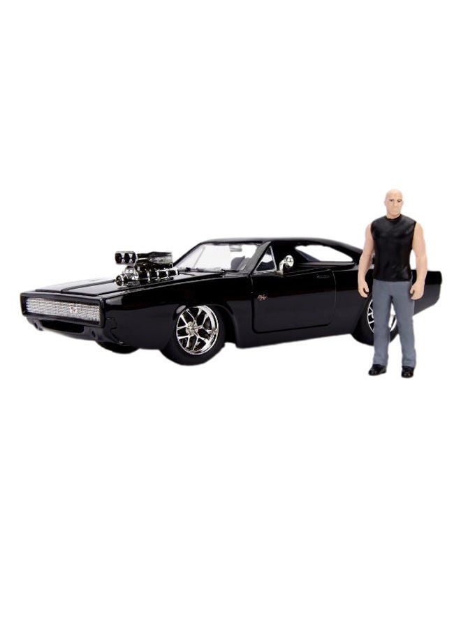 NIBEMINENT Fast And Furious 1970 Dodge Charger Street Car With Dominic Toretto Figure  - Image 4