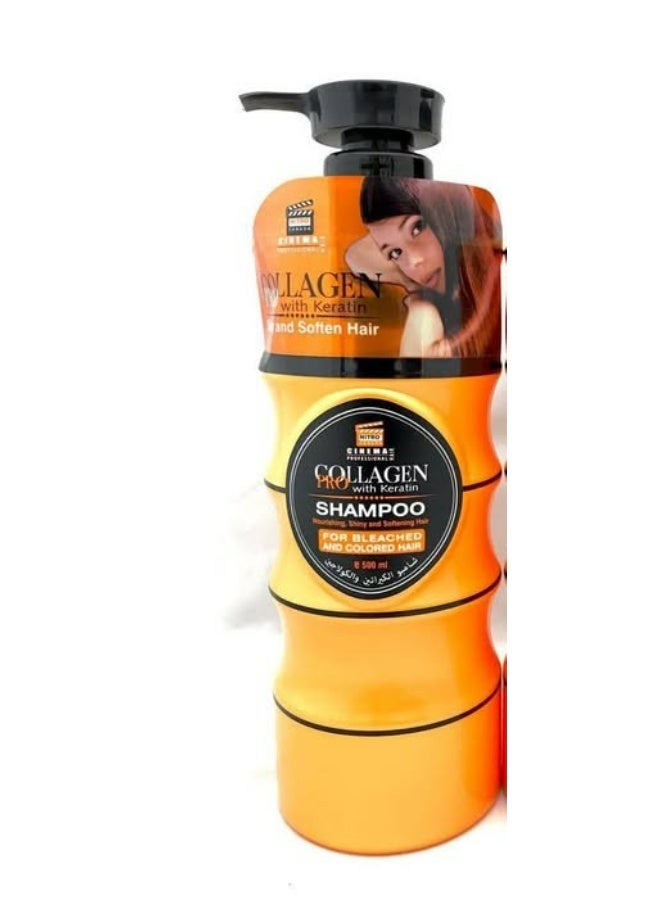 NITRO CANADA Collagen Pro With Keratin Shampoo For Bleached And Colored Hair 500 ML