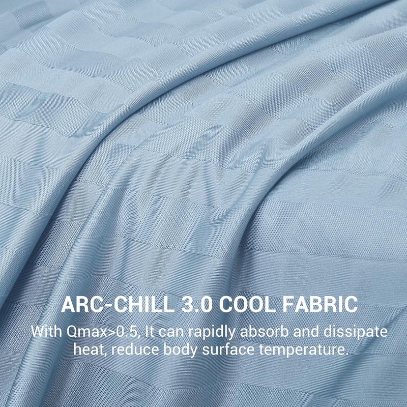 Elegear Revolutionary Cooling Blanket Twin, Absorbs Heat to Keep Body Cool for Night Sweats, Double Sided Arc-Chill3.0 Cooling Fiber Q-Max>0.5, Lightweight Summer Cold Blankets for Sleeping 59“ x 79” - Image 4