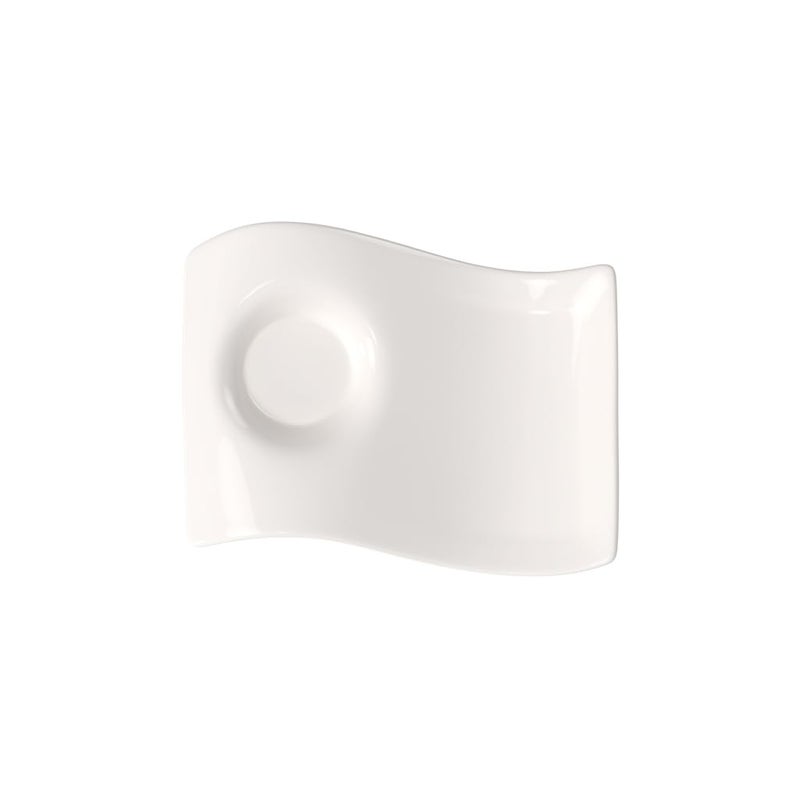 Villeroy & Boch Villeroy  Boch NewWave Cafe Espresso Cup Saucer Plate 65 x 5 x1 in Premium Porcelain White 