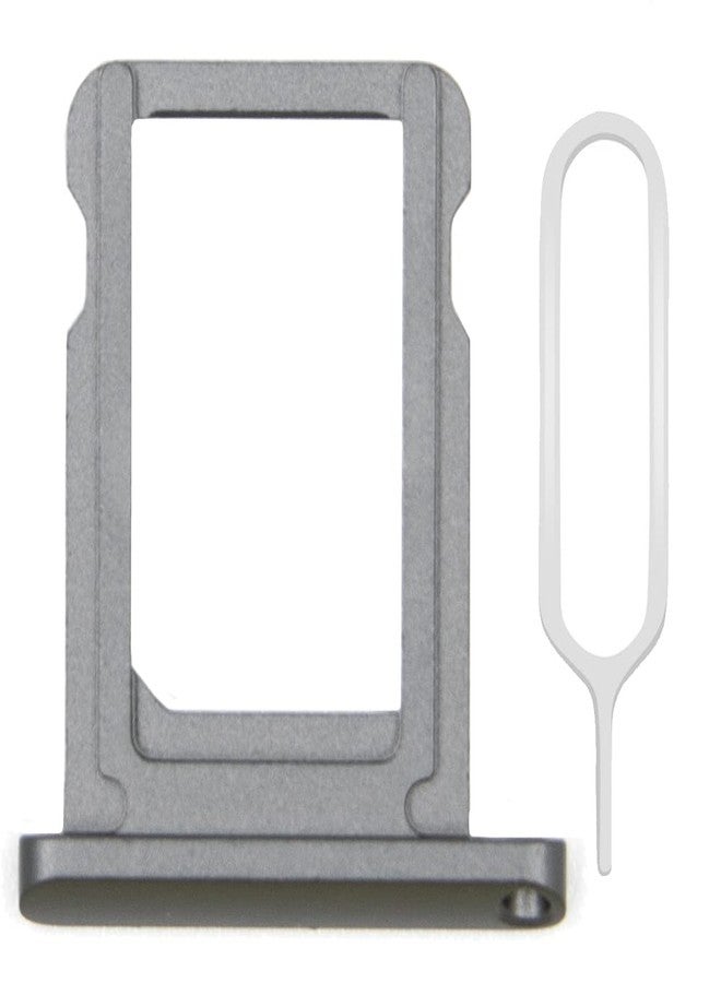 MMOBIEL SIM Card Slot Tray Holder Replacement Compatible with iPad 7 2019 / iPad 8 2020 - Incl. SIM Pin - Gray - Image 1