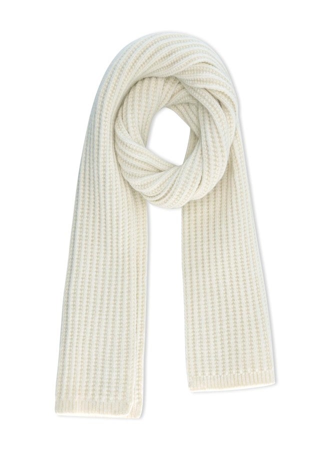 YATANAM Toddler Scarf Warm Knit Kids Neck Warmer Soft Stretch Baby Winter Scarves for Boys Girls (A-beige) - Image 1