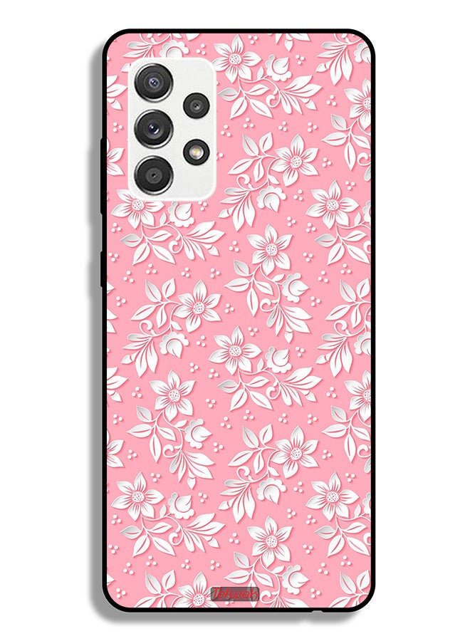 Tolwak Samsung Galaxy A32 5G Protective Case Cover Flowers Background Pattern - Image 1