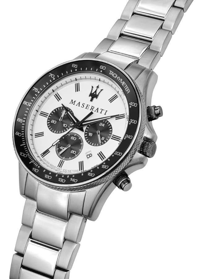 مازيراتي ساعة رجالية من الفولاذ المقاوم للصدأ مع سوار من الفولاذ المقاوم للصدأ R8873640003 - Image 5