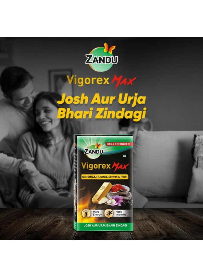 Zandu 20 Capsules, Enriched With Shilajit, Gold, Saffron, Pearl And Ashwagandha For Intensity And Energy - Image 2