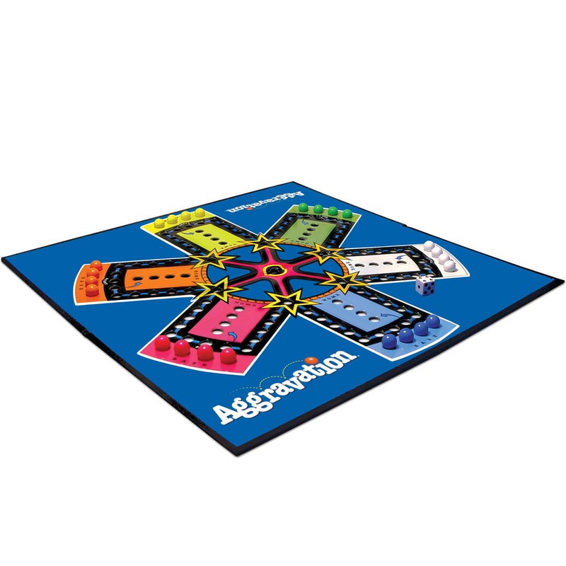 Winning Moves Aggravation with Retro Artwork by Winning Moves Games USA, The Classic Marble Race Game, Great for Kids, for 2 to 6 Players, Ages 6+ - Image 2
