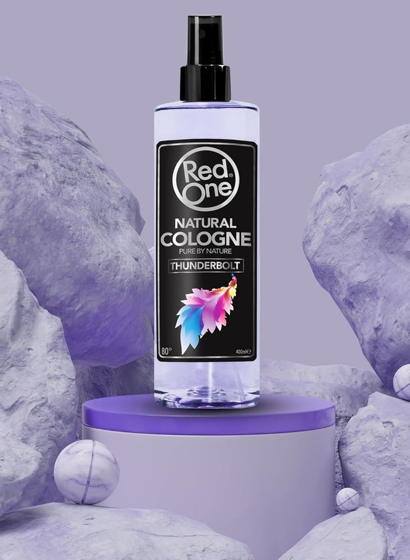 ريد ون رد ون ثاندربولت كولونيا طبيعية 400 مل – انتعاش يدوم طويلاً بعد الحلاقة للرجال - Image 3