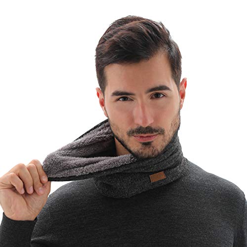 NovForth Winter Neck Warmer Men Ski, Neck Gaiter Face Scarf Women, Fleece Scarf for Men Gaiter Mask, Thick Windproof Scarves - Image 3