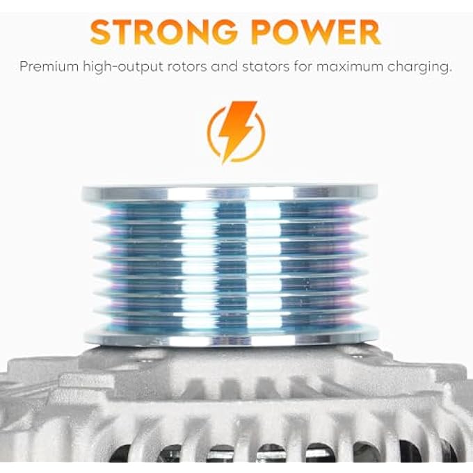 AEagle New Alternator for Toyota Camry & Solara 2.4L 2002-2003, RAV4 2.0L 2.4L 2001-2005 (Manual transmission), 334-1482 102211-2120 102211-2380 102211-2480 27060-0H010 400-52105 - Image 2