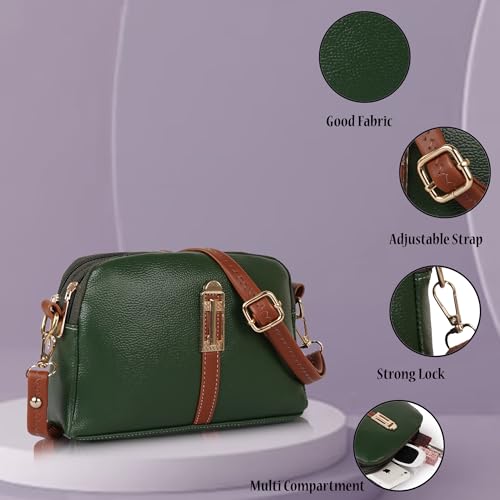 DANIEL CLARK Handbags For Women single (DARK GREEN 1) - Image 3