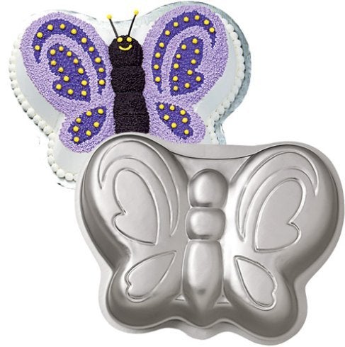 Homies International Brings 1 PieceButterfly Shape with Design Engraved NonStick Teflon Cake Baking Metal Pan Mold for Home and Kitchen Size 28 L 20 B 6 H cm Color Dark Grey - Image 1