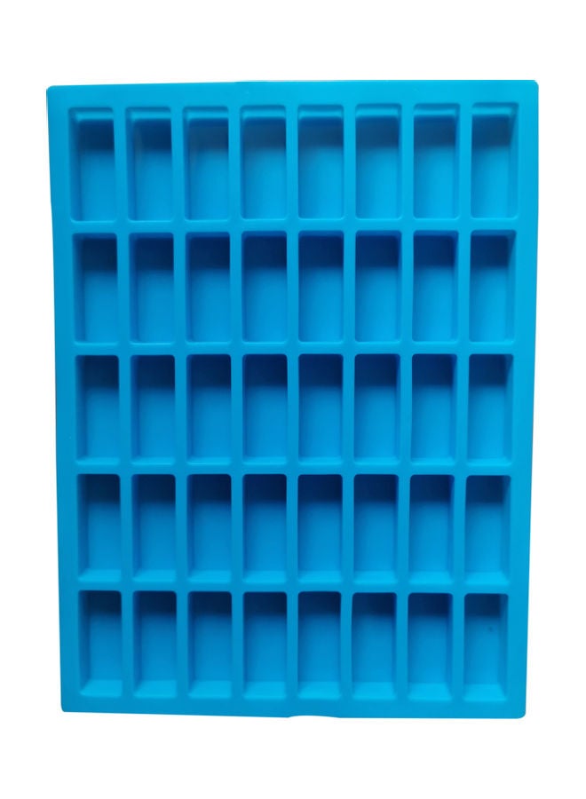 40-Cavity Rectangle Silicone Mould Blue 29  x   22cm - Image 3