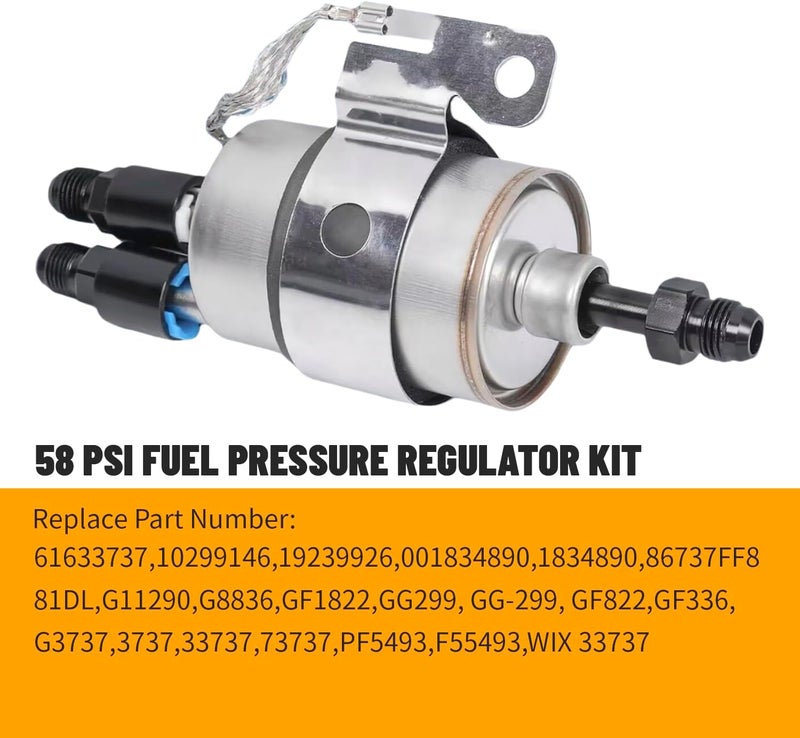 ZHSYMX 58 PSI LS Swap Fuel Pump EFI Conversion Fuel Filter Regulator Kit with 6AN Fittings for C5 Corvette - Image 4