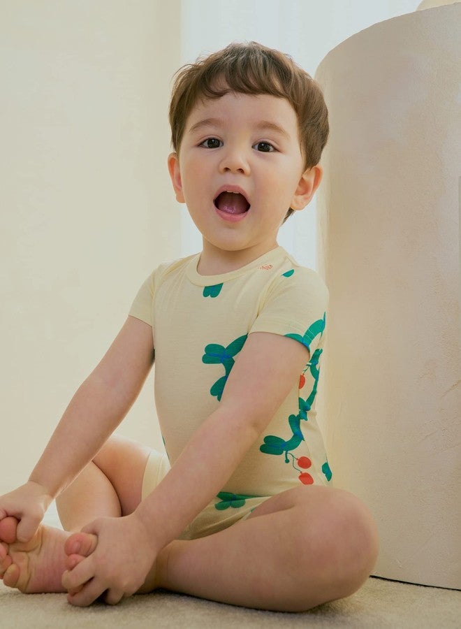 moimoln Viscose Toddler Pajamas Girls Boys Long Sleeve Rabbit 2T - Image 2