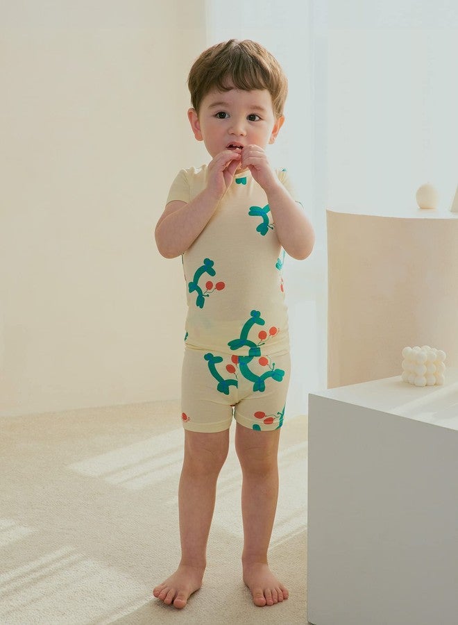 moimoln Viscose Toddler Pajamas Girls Boys Long Sleeve Rabbit 2T - Image 3