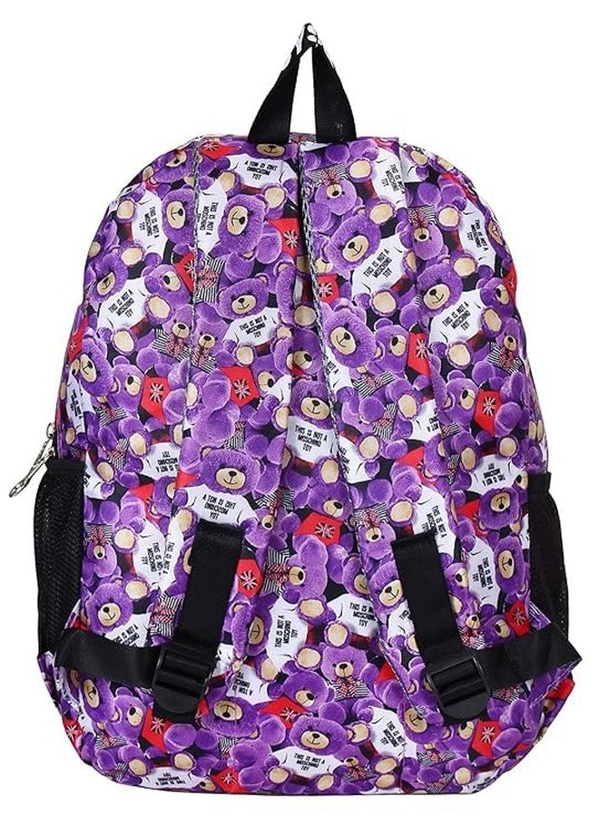 Areo Unisex Multicolured Purple Good Looking Backpack - Image 4
