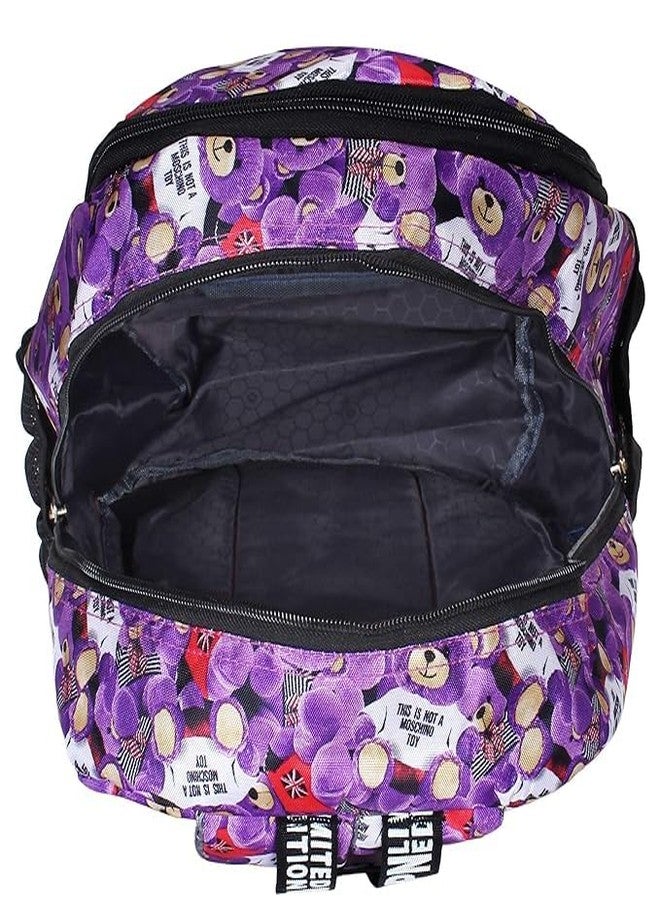 Areo Unisex Multicolured Purple Good Looking Backpack - Image 5