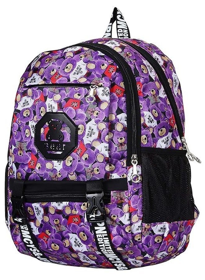 Areo Unisex Multicolured Purple Good Looking Backpack - Image 2