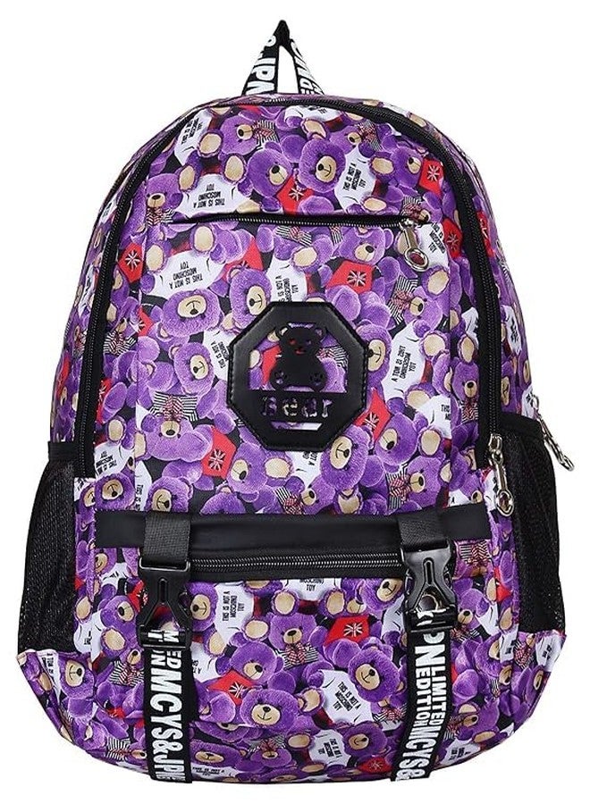 Areo Unisex Multicolured Purple Good Looking Backpack - Image 1