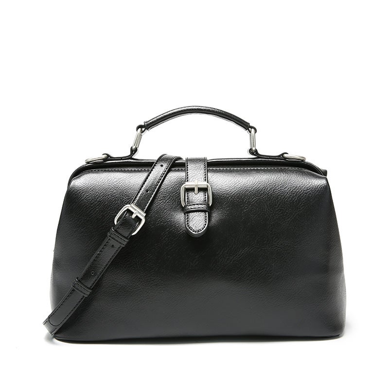 Women''s Bag and Style Doctor''s Bag 2025 Handbag Large Capacity Vintage Versatile Shoulder Crossbody Bag Large Capacity Doctor''s Bag - Image 1