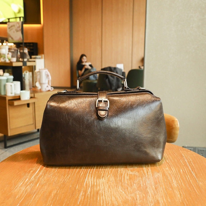 Women''s Bag and Style Doctor''s Bag 2025 Handbag Large Capacity Vintage Versatile Shoulder Crossbody Bag Large Capacity Doctor''s Bag - Image 5